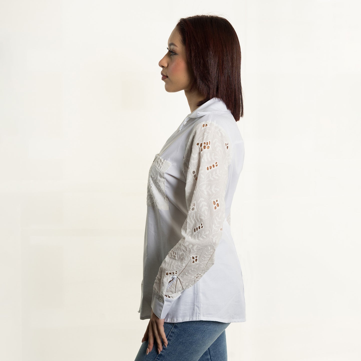 Camisa c/ broderie GRETA