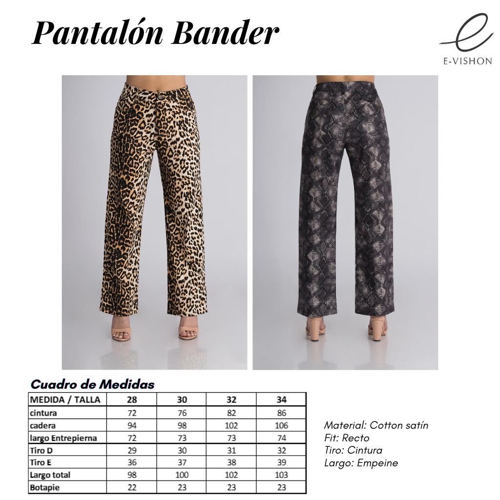 Pantalón cotton recto BANDER