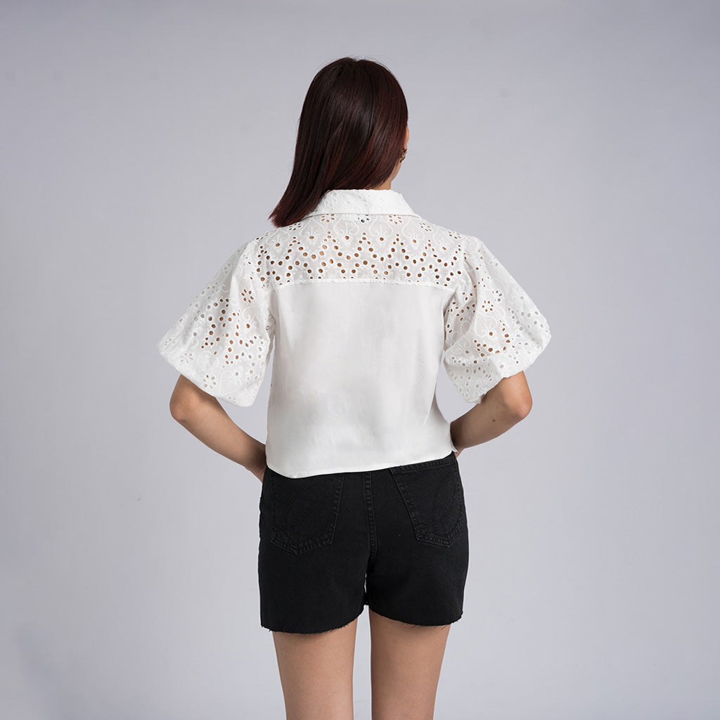 Blusa broderí oversized ARIES
