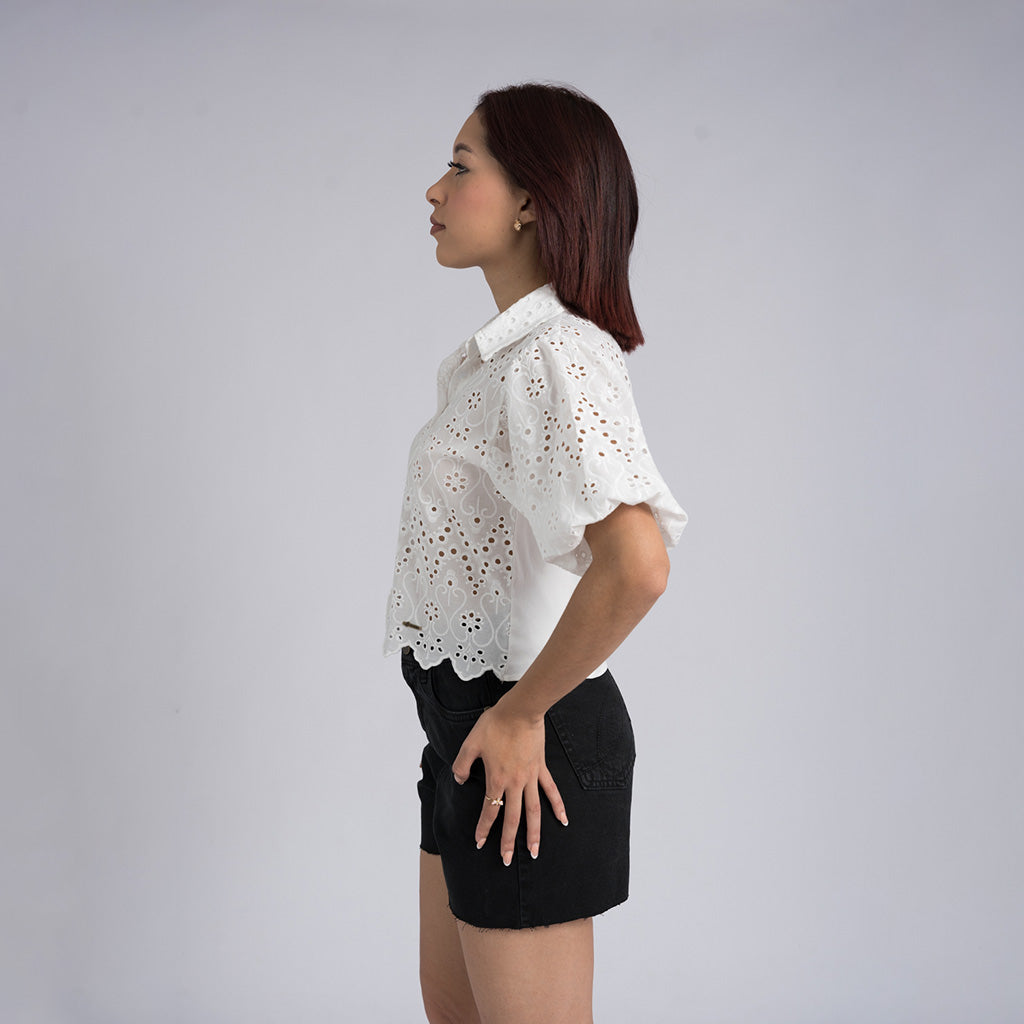Blusa broderí oversized ARIES