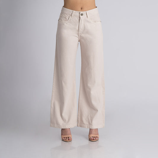 Pantalón bull denim wideleg AKIKO