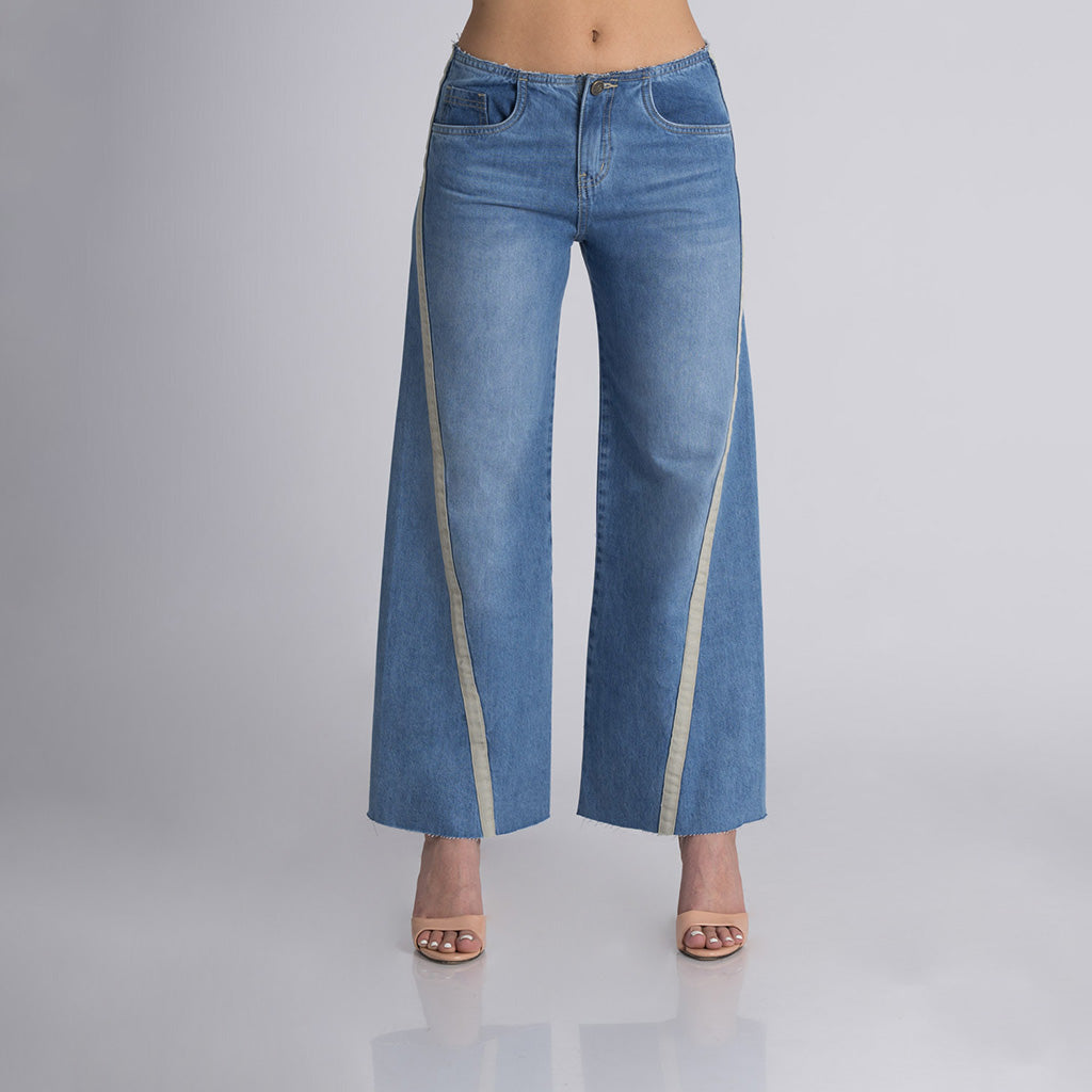 Pantalón denim wideleg BRUNA