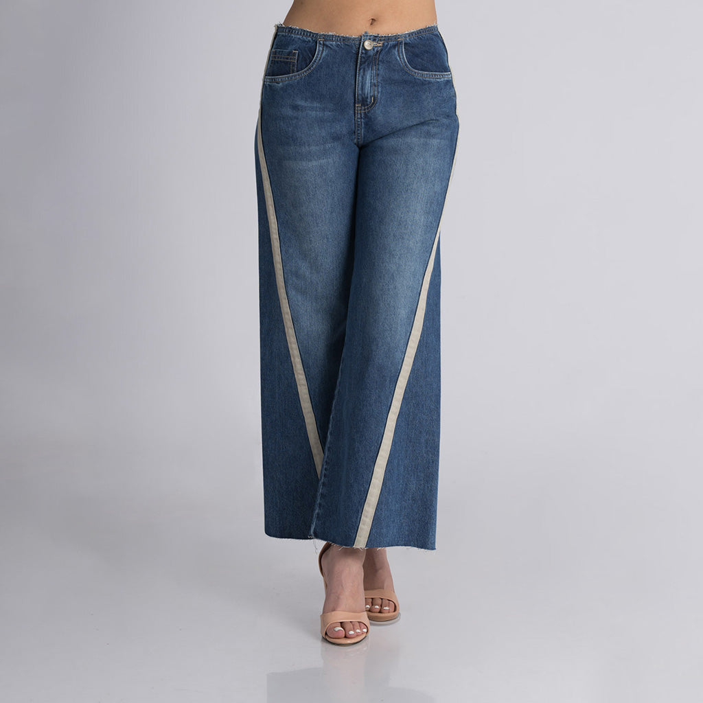 Pantalón denim wideleg BRUNA