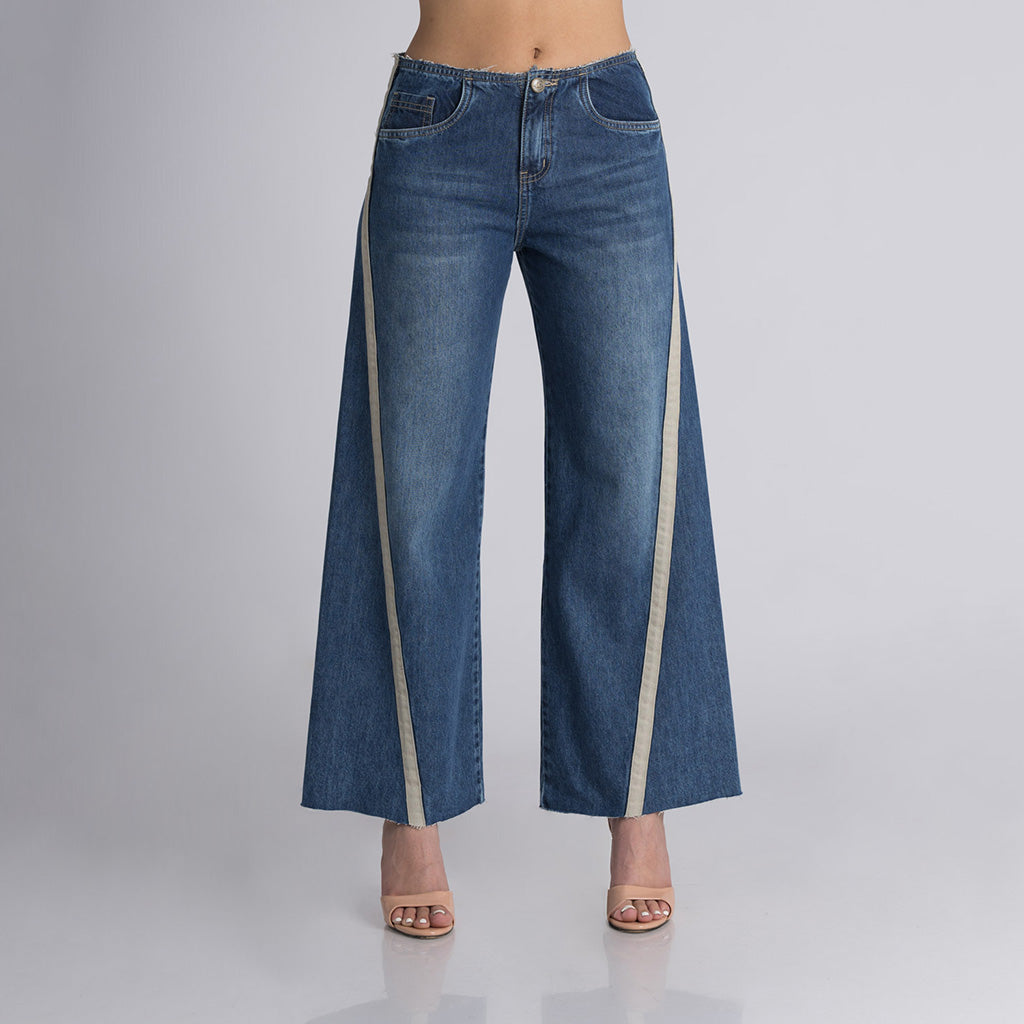 Pantalón denim wideleg BRUNA