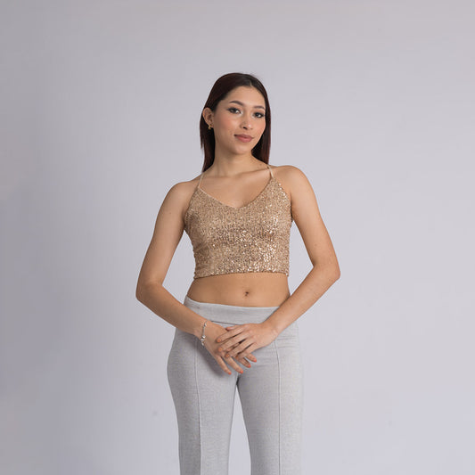 Croptop lentejuelas BURNEO