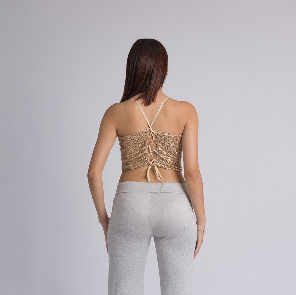 Croptop lentejuelas BURNEO