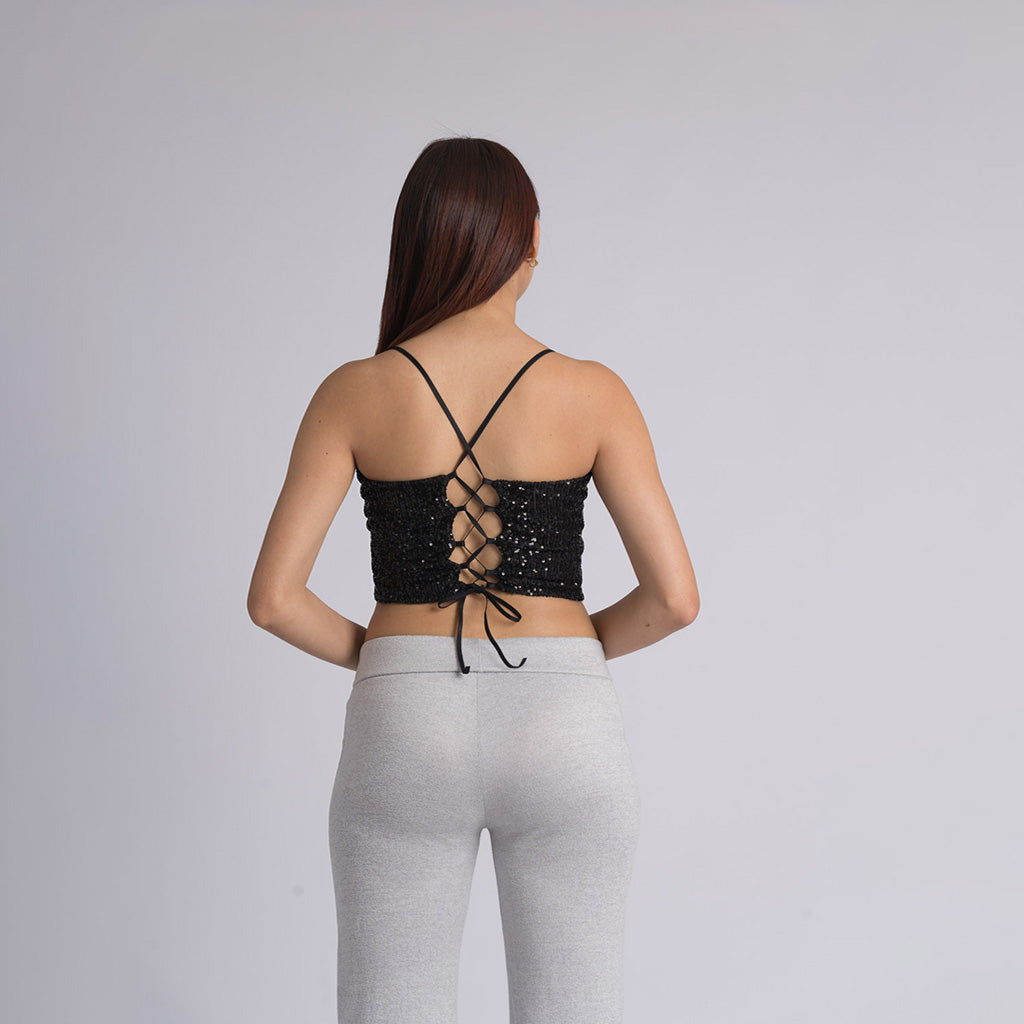 Croptop lentejuelas BURNEO