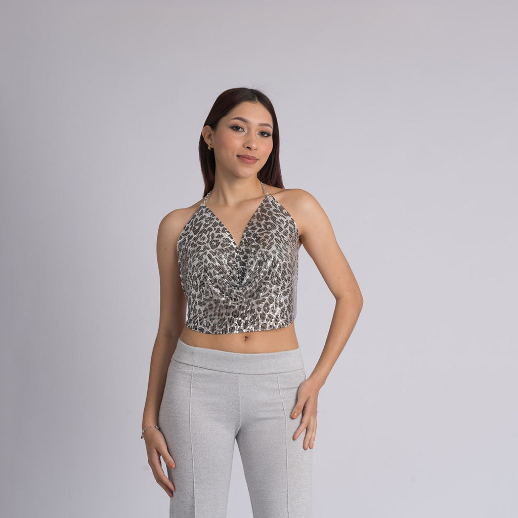 Croptop metálico GLOW