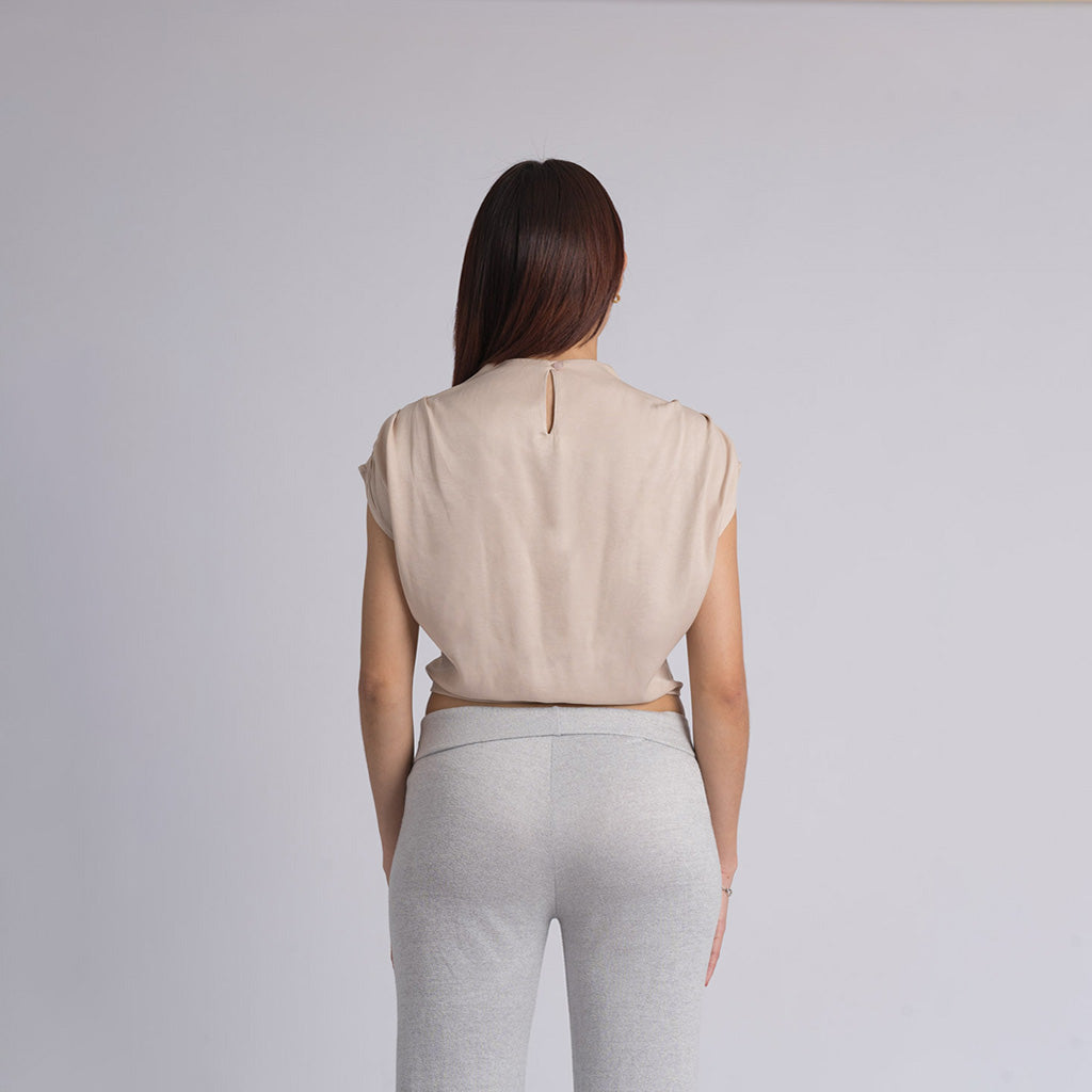 Blusa satín M/corta NOXUS