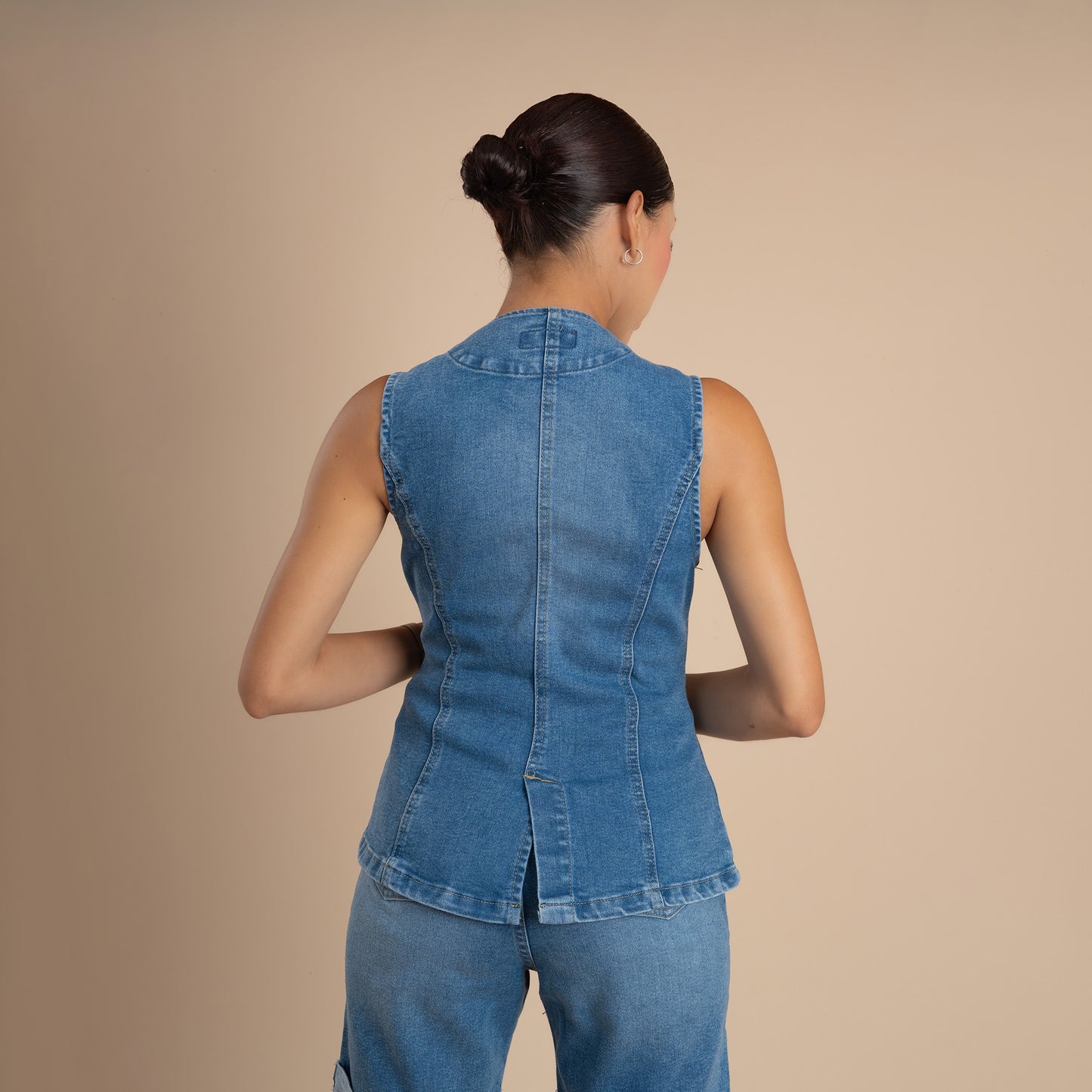 Chaleco dénim SAFIRA